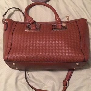 Brown leather bag